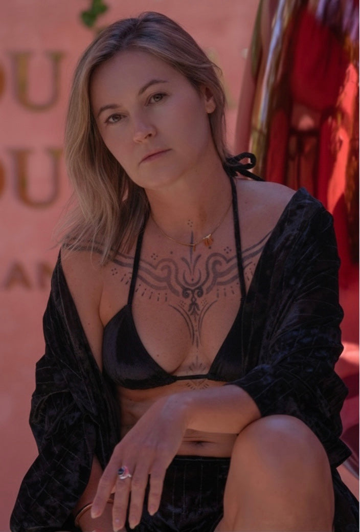 Luna Kimono Black sparkle