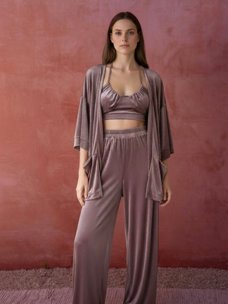 Luna Kimono Pale Rose