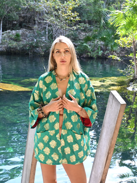 Mirage Kimono Green