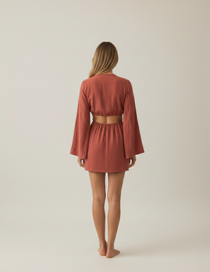 Calcite Dress Linen Blend