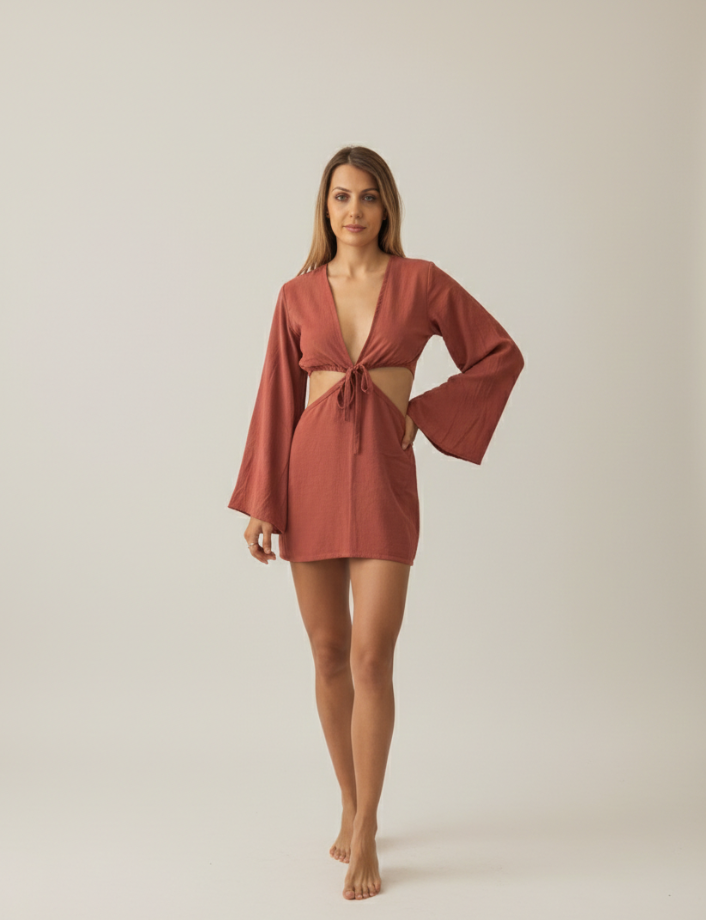 Calcite Dress Linen Blend