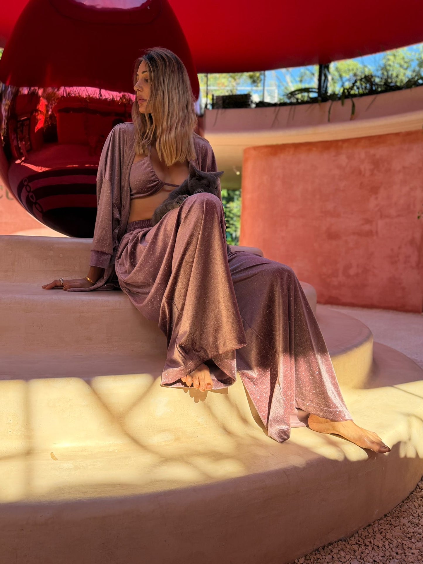 Luna Kimono Pale Rose