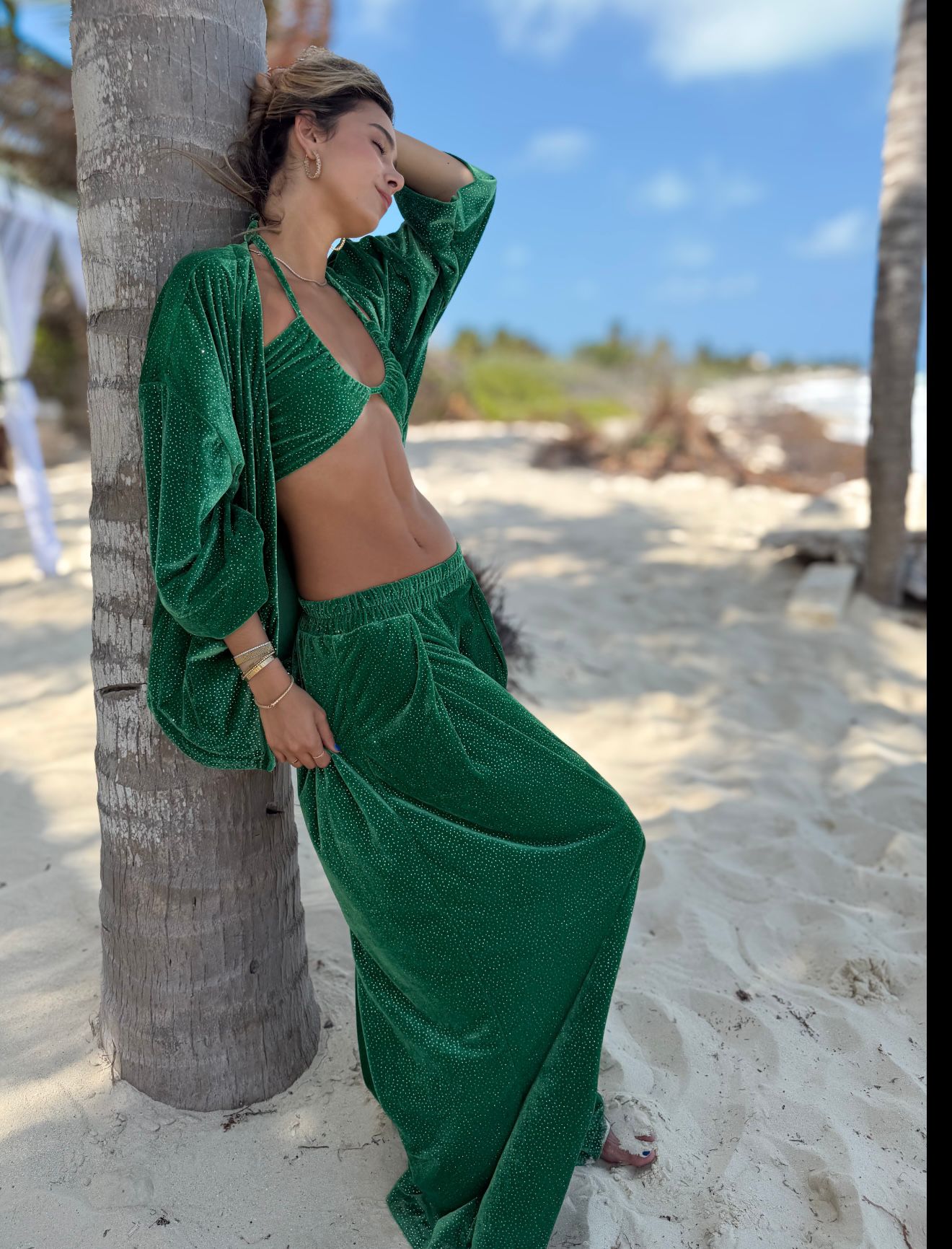 Luna Set Emerald Wing Pants